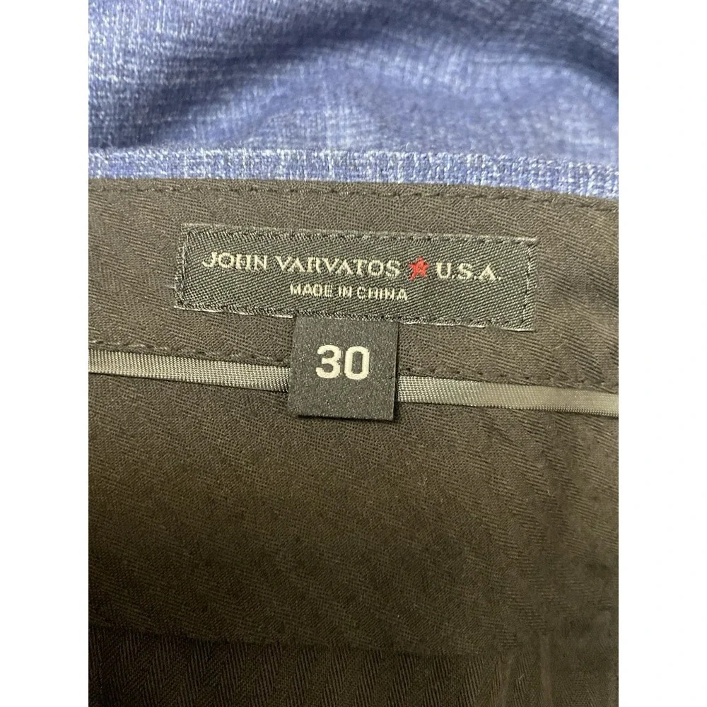 John Varvatos Men's Blue Wool Bedford Slim Fit 2PC Jacket Pants Suit Size 36R/30